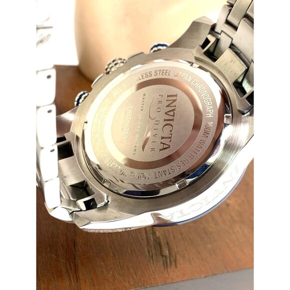 Invicta Men's Watch 22319 Pro Diver Quartz Chronograph Blue Silver Dial Steel - Picture 7 of 15